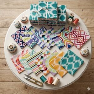 150 pcs Marlowe pre cut charm pack 5" squares 100% cotton fabric quilt